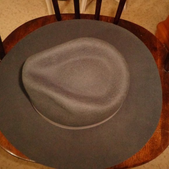 FIRM NWT Anthropologie Wyeth Felted Rancher Hat Blue O/S - Picture 12 of 15